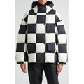 Darla Checkered Hooded Down Puffer Jacket