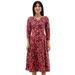Floral-print Midi Shirt Dress