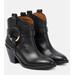 Hanna Leather Cowboy Boot
