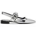 Silver Astra Slingback Slippers