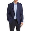 Tailored Fit Plaid Wool Sport Coat