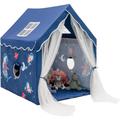 Tenda da Gioco per Bambini con Tappeto Spesso e 2 Finestre e Garza, Casetta Portatile per Camera da