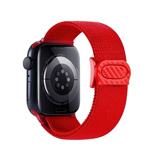 Sportarmband Kompatibel mit Apple Watch Armband 38mm 40mm 41mm 42mm 44mm 45mm 49mm Elasthan Verstellbar Nylon Ersatzarmband für iwatch Ultra 2 Series 9 8 7 SE 6 5 4 3 2 1 Image