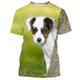 Tier Hund Jack Russell Terrier T-Shirt-Ärmel Anime Grafik T-shirt Für Paar Herren Damen Erwachsene 3D-Druck Casual