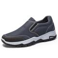 Homme Mocassins et Slip On Chaussures de confort Marche Décontractées du quotidien Toile Respirable Mocassins Noir Gris Eté Printemps