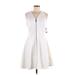 Vince Camuto Casual Dress - Fit & Flare: White Dresses - New - Women's Size 6