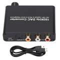 192KHz DAC Audio Converter Fiber to Audio Return Channel HD HIFI Converter For PC CD DVD