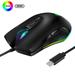 WINDLAND 3200DPI Utility Computer Mouse Replacement Optical Gaming Mouse Type C RGB LED Backlight Mouse for MacBook