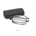 1 Pcs Folding Reading Glasses Gideon Gun Metal +1.50 to +3.00 NEW