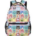 Kuromi Cute Backpack Cartoon Lightweight Backpacks Large Capacity Portable Outdoor Travel Backpack Laptop Bag