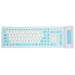 Silicone Keyboard 107 Keys Waterproof Dustproof Folding Two Colors 2.4G Wireless USB Soft Silicone Silent Keyboard