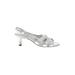 VANELi Heels: Silver Grid Shoes - Women's Size 9