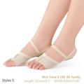 1Pair Breathable Toe Protection Sock For Belly Ballet Latin Dance Yoga Forefoot Pads Half Lyrical Shoes Fitness Pads