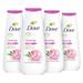 Dove Body Wash Renewing MGF3 Peony and Rose Oil 4 Count for Renewed Healthy-Looking Skin Gentle Skin Cleanser with 24hr Renewing MicroMoisture 20 oz