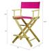 Director Chair 24 - Counter Height Natural Frame/Magenta Canvas