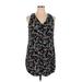 Old Navy Casual Dress: Black Floral Motif Dresses - Women's Size X-Large