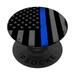 Thin Blue Line Flag Popsockets Popgrip: Swappable Grip For Phones Tablets