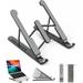Laptop Stand 8-Level Adjustable Laptop Stand Non-Slip Plastic & Silicone & Aluminum Alloy Laptop Stand Compatible with