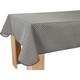 Le Linge De Jules - Nappe Anti-taches Paon anthracite - Rectangle 150 x 350 cm