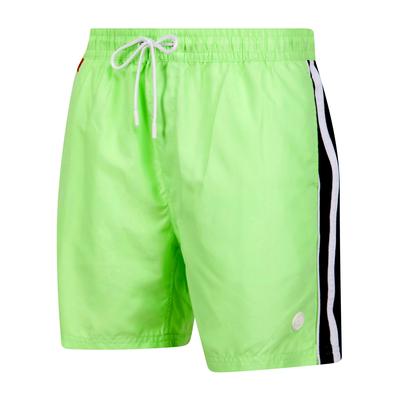 Swim Shorts Lamia Twill Microfibre Swim Shorts with Side Stripes In Patina Green / XL - Tokyo Laundry