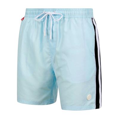 Swim Shorts Lamia Twill Microfibre Swim Shorts with Side Stripes In Ice Water / S - Tokyo Laundry