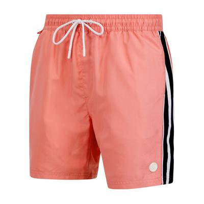 Swim Shorts Lamia Twill Microfibre Swim Shorts with Side Stripes In Flamingo Plume / S - Tokyo Laundry