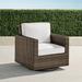 Small Palermo Swivel Lounge Chair in Bronze Finish - Light Aruba, Quick Dry - Frontgate