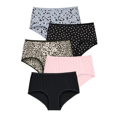 Plus Size Women's Stretch Cotton Brief 5-Pack by C...