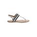 Tommy Hilfiger Sandals: Silver Stripes Shoes - Women's Size 6 1/2