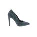 Michael Antonio Heels: Teal Marled Shoes - Women's Size 8 1/2