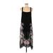 O'Neill Casual Dress - Slip dress: Black Floral Motif Dresses - Women's Size Medium