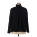 Lands' End Fleece Jacket: Black Jackets & Outerwear - Women's Size 3X