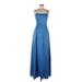 Lucy In The Sky Cocktail Dress - Maxi: Blue Dresses - Women's Size Medium