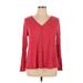 Old Navy Long Sleeve Henley Shirt: Red Tops - Women's Size X-Large