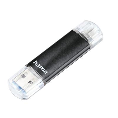 HAMA USB-Stick "USB-Stick "Laeta Twin", USB 3.0, 16 GB, 40MB/s, Schwarz" USB-Sticks Gr. 256 GB, schwarz USB-Sticks
