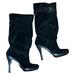 Michael Kors Shoes | Michael Kors Suede/Leather Slouchy Heeled Boots Size 7.5 Black | Color: Black | Size: 7.5
