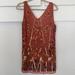 Free People Dresses | Free People Beaded Slip Dress | Color: Orange/Pink | Size: Xs