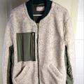 Free People Jackets & Coats | Nwt Free People Medium Lagenlook Sherpa Jacket | Color: Cream/Green | Size: M