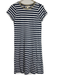 Michael Kors Dresses | Michael Kors Women’s Small Blue White Striped Tshirt Dress With Gold Accent Neck | Color: Blue | Size: S