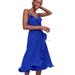 J. Crew Dresses | J Crew Draped Ruffle Faux-Wrap Dress Deep Blue Size 8 | Color: Blue | Size: 8