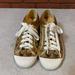 Coach Shoes | Coach Zorra Sneakers Gold Women’s Size 6b | Color: Gold/White | Size: 6