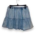 American Eagle Outfitters Skirts | American Eagle Outfitters Blue Denim Elastic Skirt, Size Xs | Color: Blue | Size: Xs