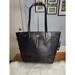 Kate Spade Bags | Black Kate Spade New York Large Leather Tote Bag With Silver Hardware. | Color: Black/Silver | Size: 12" X 14" X 4"