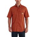 Carhartt Shirts | Carhartt Force Relaxed Fit Men’s Large Vented Fishing Outdoors Button Down Shirt | Color: Brown/Orange | Size: L