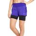 Athleta Shorts | Athleta Ready Set Go Two In One Shorts In Sapphire Blue Black Women's Size Small | Color: Black/Blue | Size: S