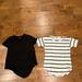 Madewell Tops | Madewell Bundle Two Tee Shirts Xs Only Worn A Couple Times Excellent Condition | Color: Black/White | Size: Xs