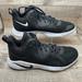 Nike Shoes | Nike Fly By Mid 2 Basketball Sneakers Mens Size 12 Black Sneakers Cu3503-004 | Color: Black/White | Size: 12