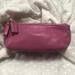 Coach Bags | Coach Vintage Pink Leather Small Bag/Cosmetic Bag | Color: Pink | Size: Os