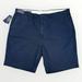 Polo By Ralph Lauren Shorts | $65 Nwt Polo Ralph Lauren Classic Fit Khaki Shorts Navy Blue Flat Front Mens 46b | Color: Blue | Size: 46