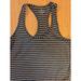Athleta Tops | Athleta Chi Navy And Silver Racer Back Tank Top Size Small | Color: Black/Silver | Size: S